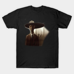 Man Realizing, Oil Artwork Styled T-Shirt